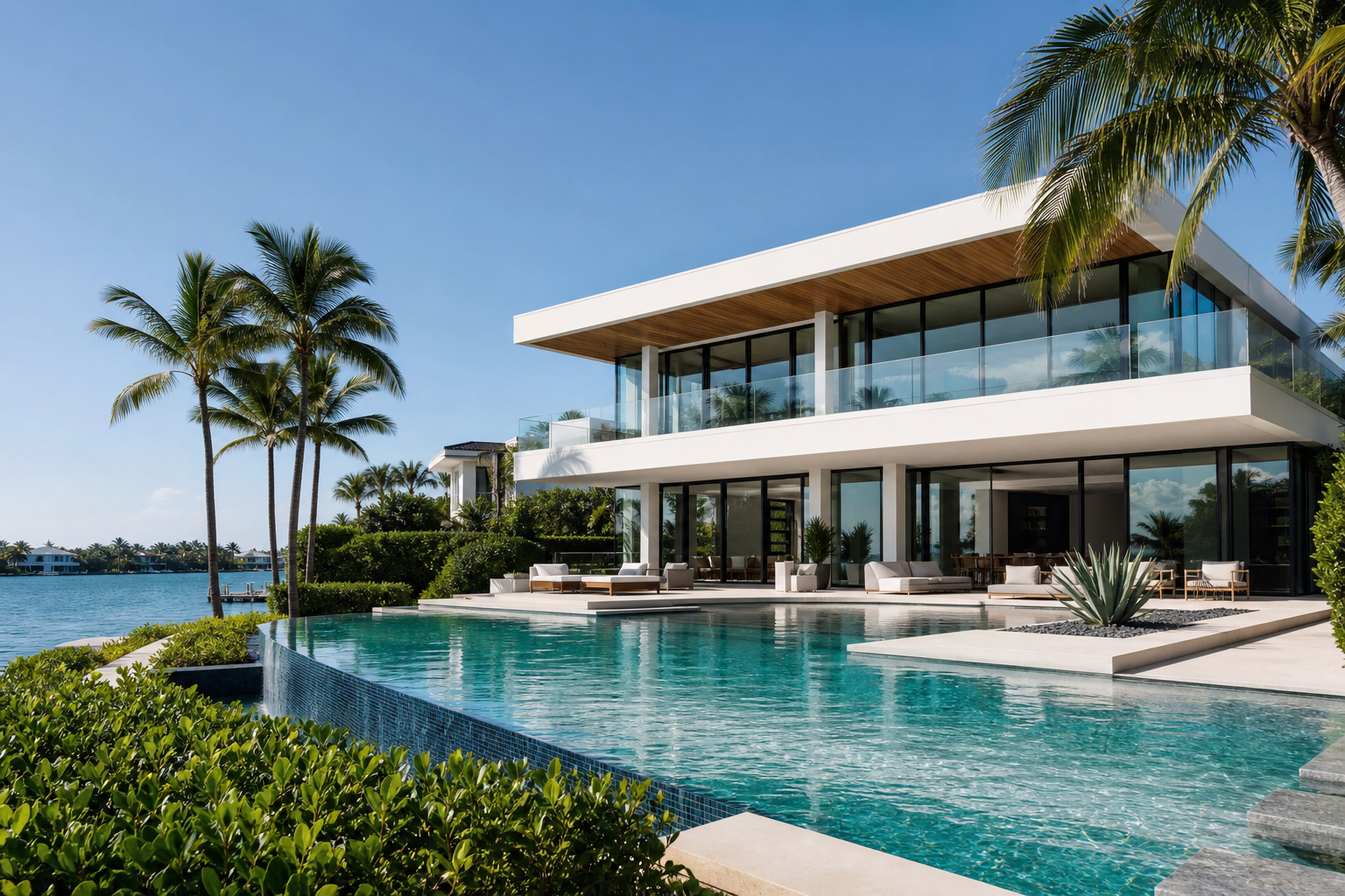 A Miami luxury home in a beautiful Miami Beach settings bright and clear A Miami luxury home in a beautiful Miami Beach settings bright and clear